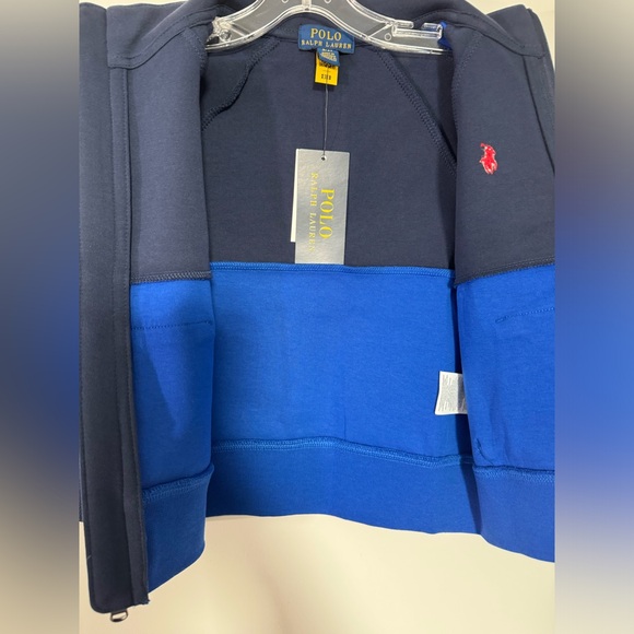 New Polo Ralph Lauren Toddler Boy Color Block Track Jacket - Picture 3 of 4